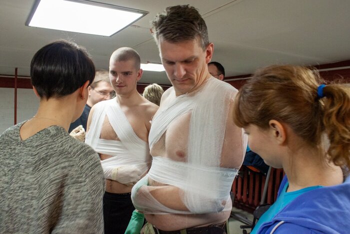 Практика по наложению повязок