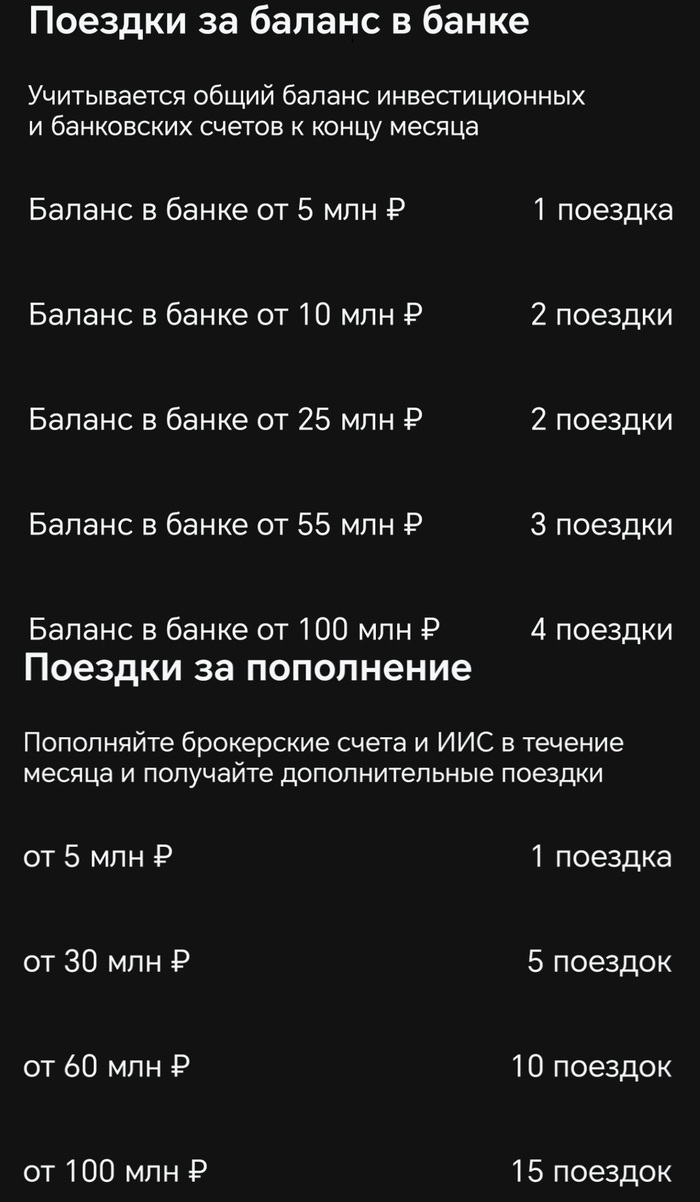 За что добавляются поездки в такси