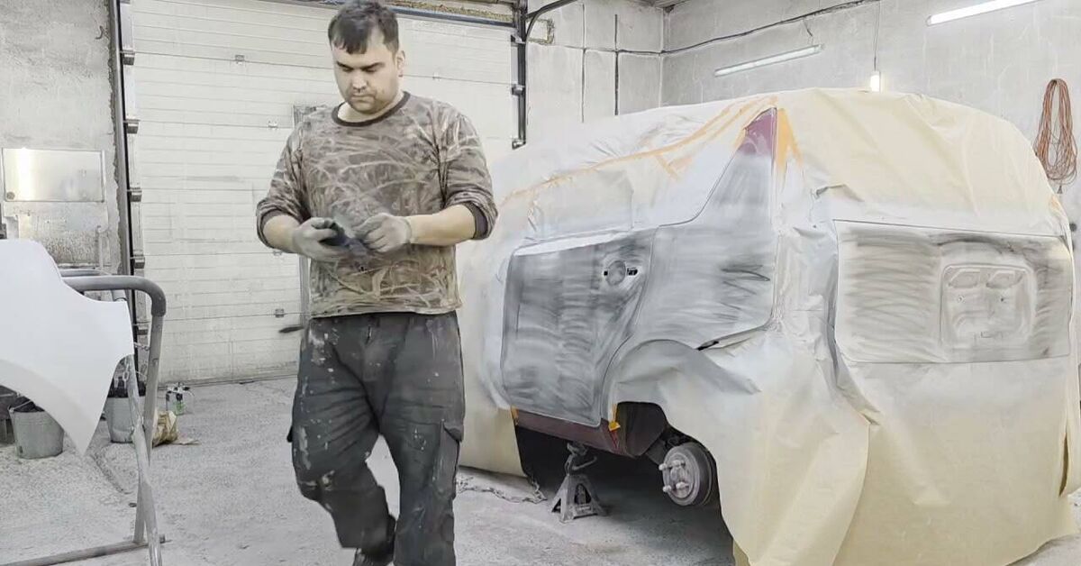 How I fixed a Nissan Note - My, Auto repair, Minusinsk, Abakan, Garage, Nissan, Painting, Video, Youtube