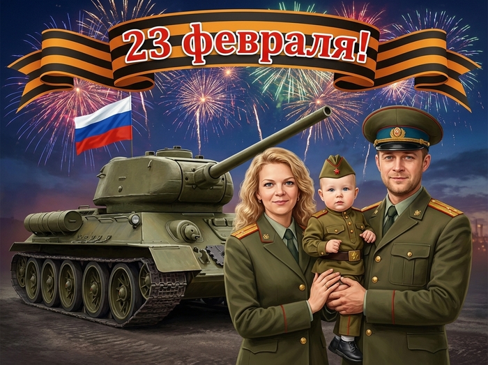 Промпт для открытки на 23 февраля: Как с помощью нейросети создать поздравительную открытку с Днем защитника Отечества