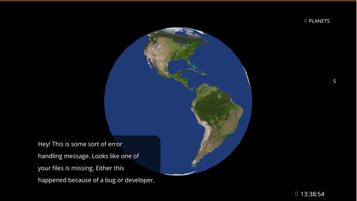 Сообщение с ошибкой