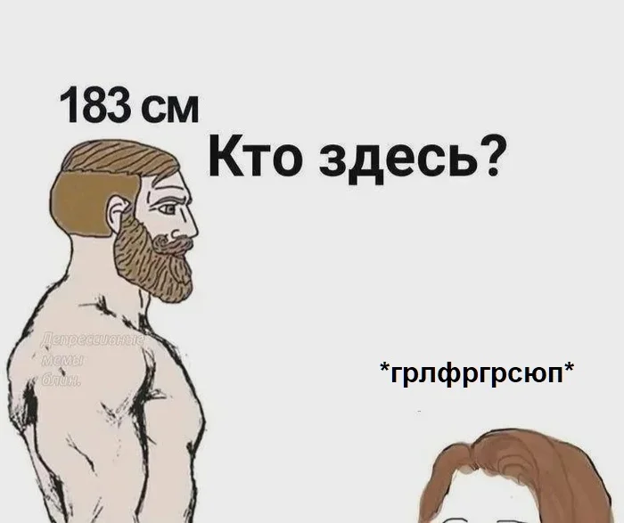 Ответ на пост «Почему девушки 160 требуют парней 190?» - Моё, Юмор, Мемы, Вопрос, Отношения, Спор, Диалог, Рост, Мужчины и женщины, Повтор, Ответ на пост