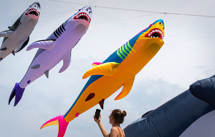 Международный фестиваль воздушных змеев в Чонбури, Таиланд//Фото: Peerapon Boonyakiat/SOPA Images/LightRocket via Getty Images