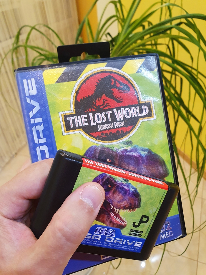 Оригинальный картридж The Lost World: Jurassic Park для Sega MD