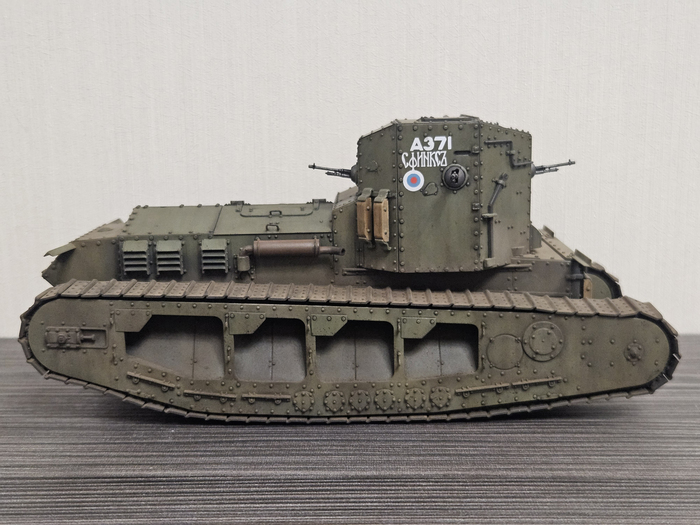 "������" ��������� �������� 14 ��/�, ��� ����� ����� ��������� ����������� ������� ���������� ������ ������ ������� �����. ���������� 4 ���������� 7,7-�� Hotchkiss M1909 � ����� ���������� 5400 ��������