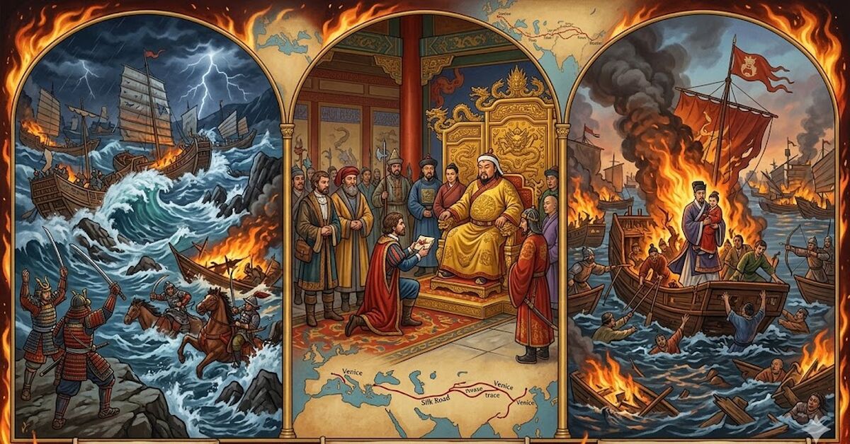 Пылающие 1200-е, Эпизод 8: Божественный ветер, Марко Поло и Конец Империи Сун: Хроники 1271–1280 годов