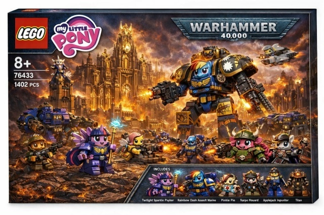 Lego анонсировала новый набор по вселенной Warhammer 40k и my little pony