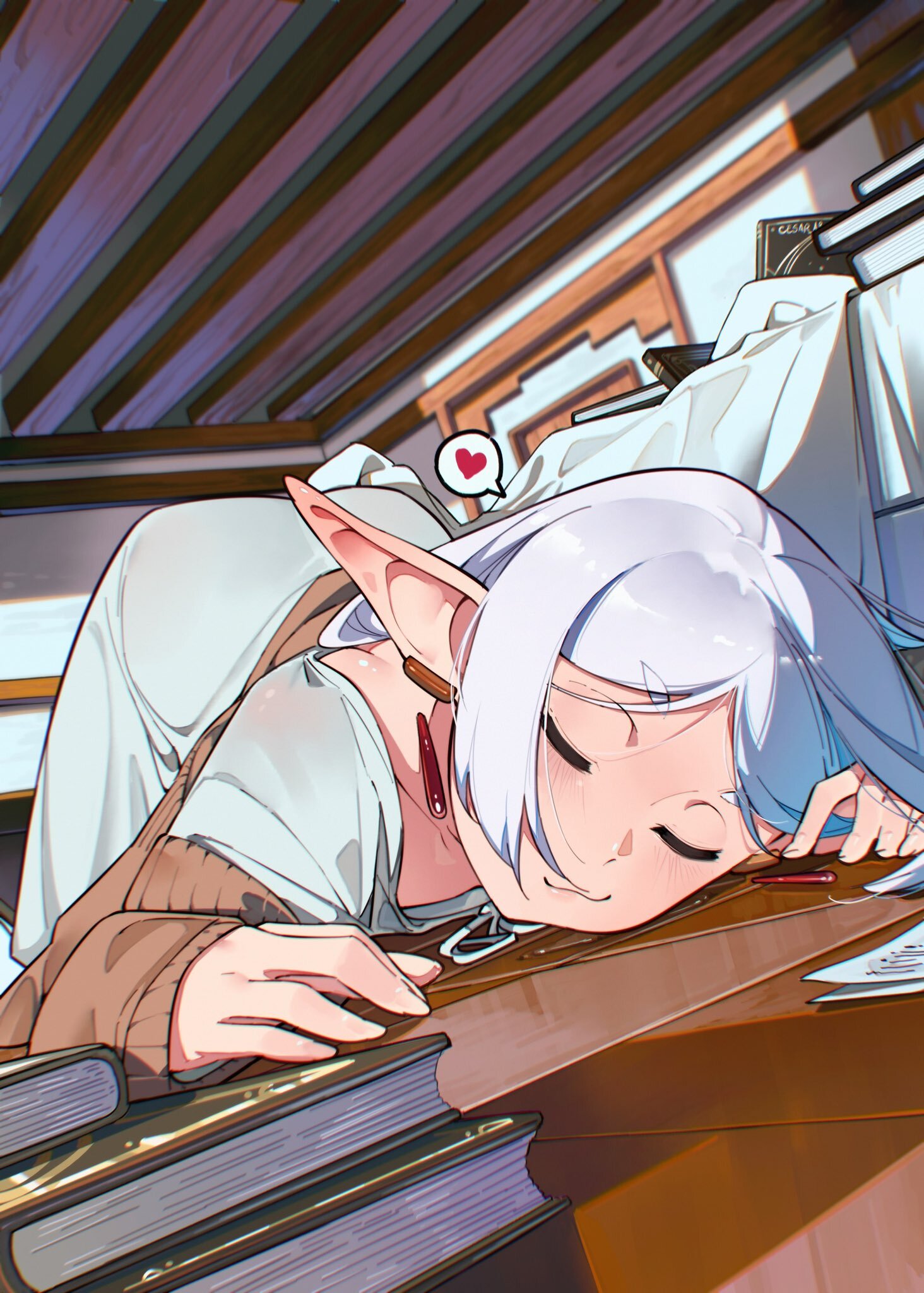 Спят усталые эльфийки - Аниме, Anime Art, Frieren, Sousou no Frieren