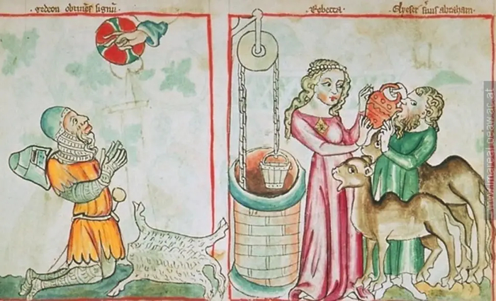 ���� ������� ���� ������ ����� ������ �� ������ �� ����. ����������� �� ����������� �Speculum Humanae Salvationis�, 1330-1340 �. (�������� ������������� ���������). ���������� ��������� ���