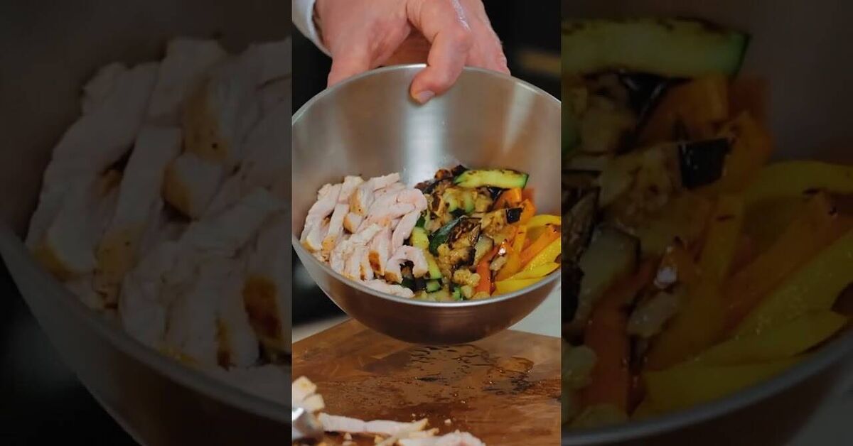 GRILLED TURKEY SALAD: A Secret Recipe from Chef Ivlev! - Recipe, Snack, Dinner, Dinner, Video, Youtube, Short videos