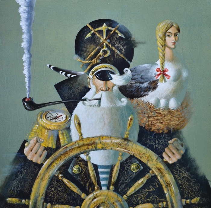 40x40 см, холст, темпера, Андрей Борис, 2026
