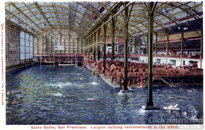 Купальни Сутро — самый большой крытый аквапарк 19 века