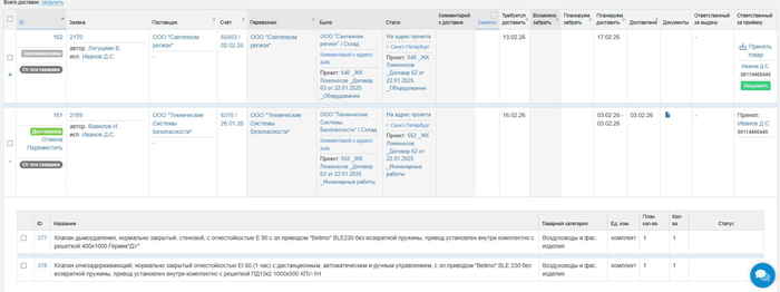 Снабженцу не нужно ждать оригиналы в офисе, потому что вся информация видна в реестре доставок