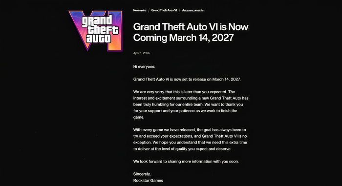 Ещё раз на паузе: аналитик Deep_DEP Game о новом переносе релиза GTA VI