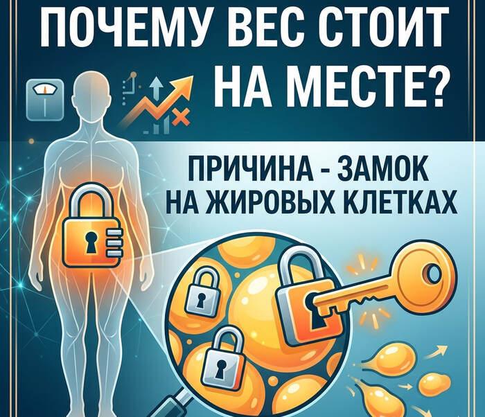 ПОЧЕМУ ВЕС СТОИТ НА МЕСТЕ? ПРИЧИНА-ЗАМОК НА ЖИРОВЫХ КЛЕТКАХ