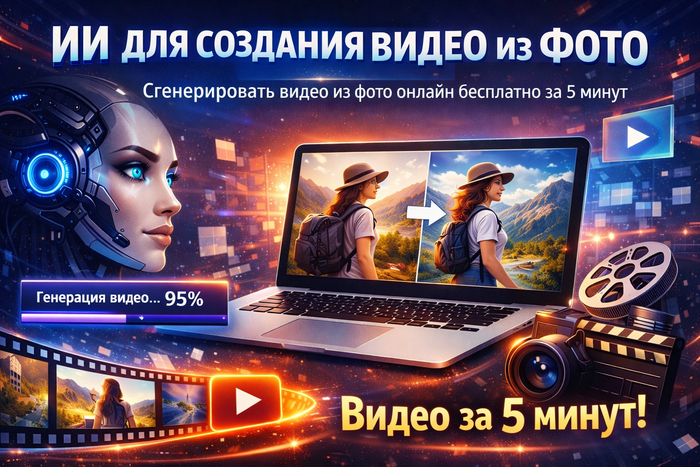 ИИ для создания видео из фото превращает обычный снимок в динамичную сцену за несколько минут