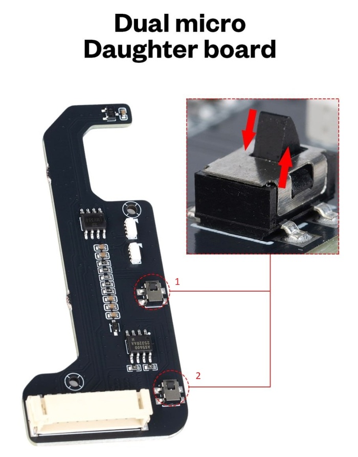 ����� � ����� ��������� ���������� ���� - DUAL micro switch ��� DM