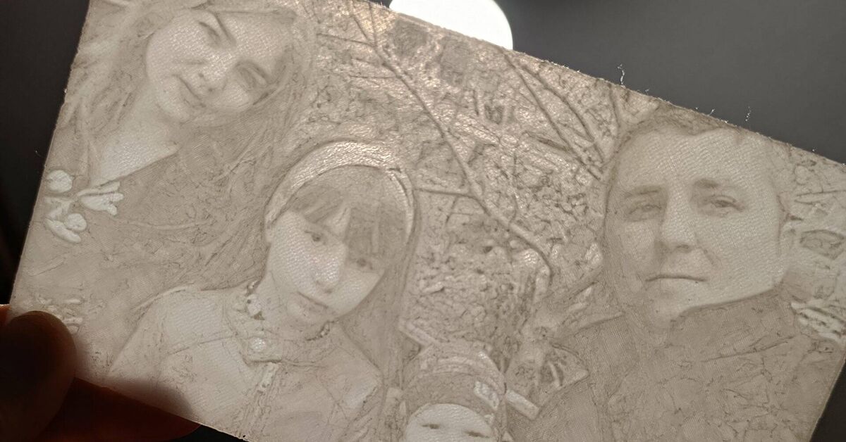 Printing from a photo on a plastic 3D printer - My, 3D печать, 3D, Plastic, 3D modeling, 3D printer, Video, Rutube