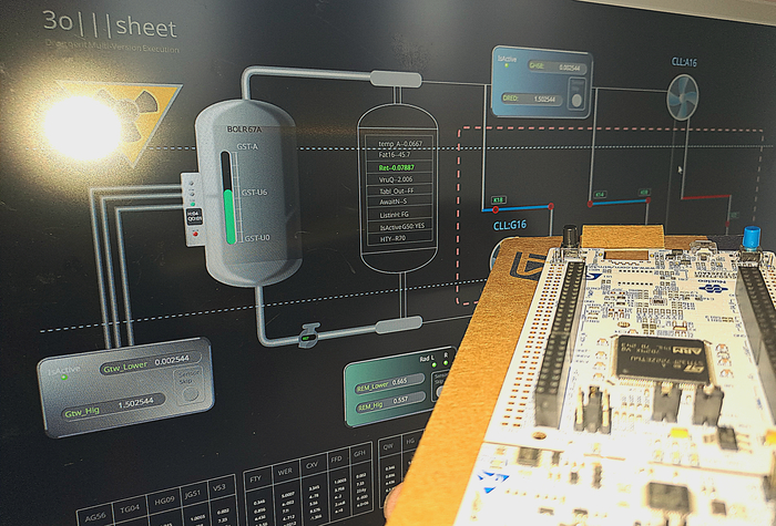Придумываем, рисуем и запускаем в моей SCADA Gatherlog - какой то тестовый сценарий.