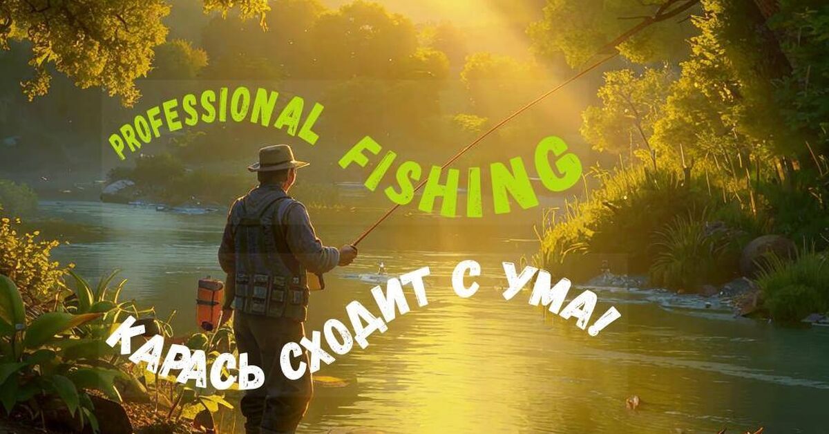 Proffesional Fishing довольно реалистичный симулятор рыбалки, поборолся с карасями - Моё, Рыбалка, Игры, Компьютерные игры, Карась, Ловля, Онлайн-Игры, Мультиплеер, Прохождение, Видео, Rutube