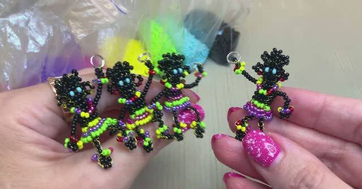 How do you like Papuan jewelry?)) - My, Beading, Beads, Hobby, Needlework, Creation, Rutube, Creative people, Crafts, Friday tag is mine, Needlework with process, Papuans, Bijouterie, Video
