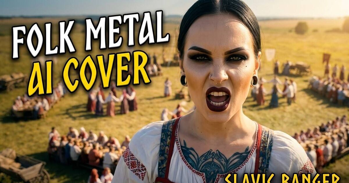 Во поле берёза стояла - Folk Metal AI Cover - Моё, Искусственный интеллект, Клип, Suno, Нейромузыка, Песня, Видео, YouTube