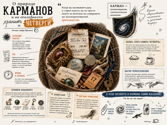 О природе карманов и их способности хранить Четверги