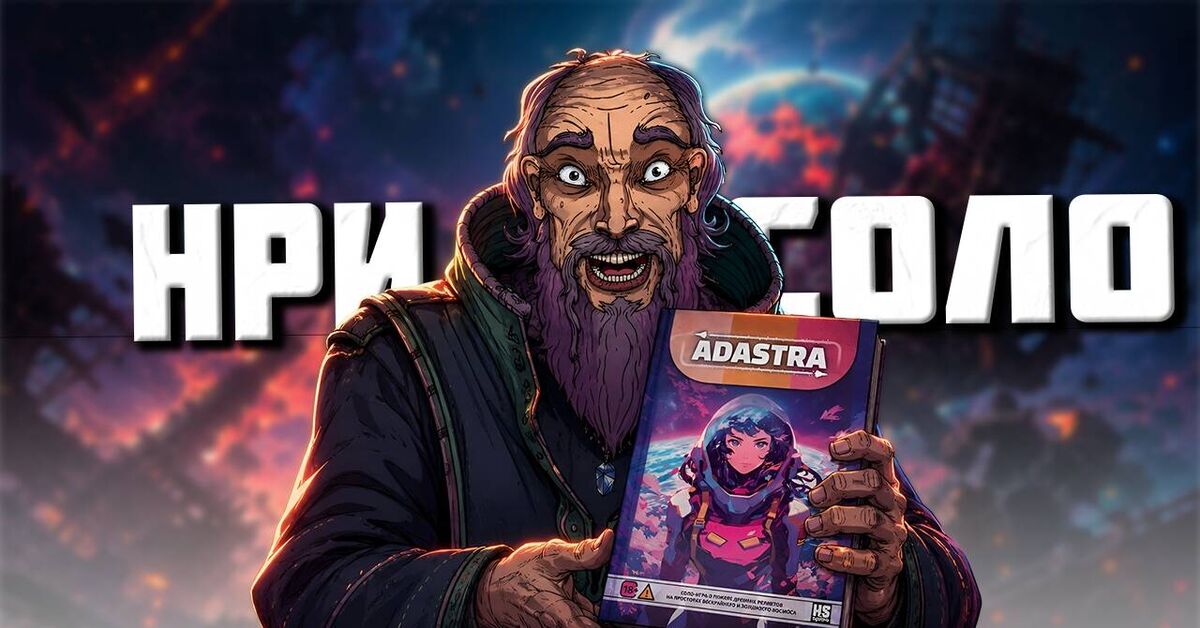 Tabletop Roleplaying Game for Single Player - ADASTRA (Video Review) - My, Space fiction, Board games, Tabletop role-playing games, Our NRI, Voiced by himself, RPG, Video, Video VK