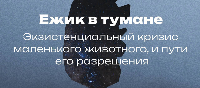 Ежик в тумане. Экзистенциальный кризис маленького животного, и пути его разрешения