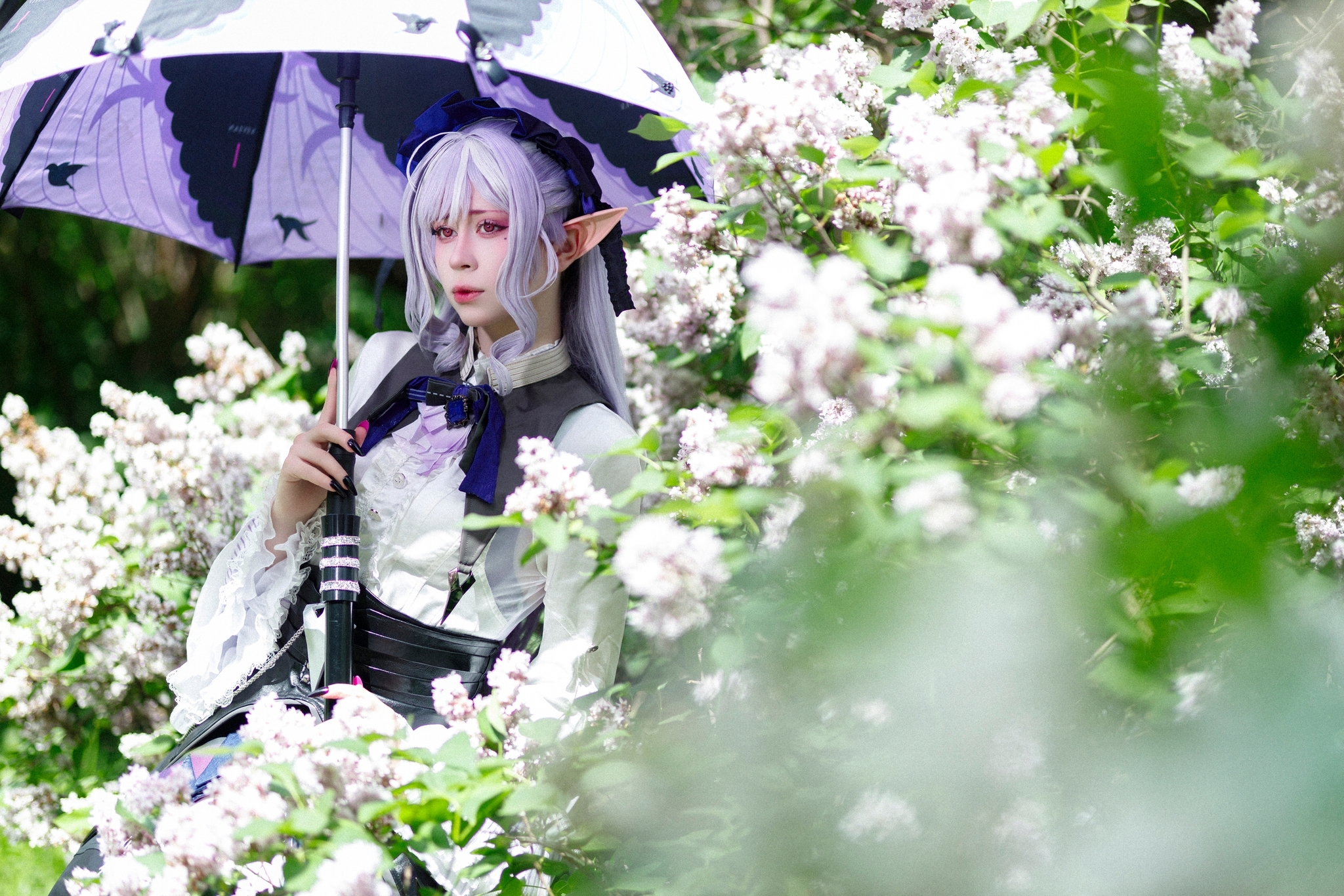 Vivian cosplay from ezzechka #2 - Series My Cosplays
, My, Anime, PHOTOSESSION, Girls, Cosplayers, Cosplay, Professional shooting, Zenless Zone Zero, Flowers