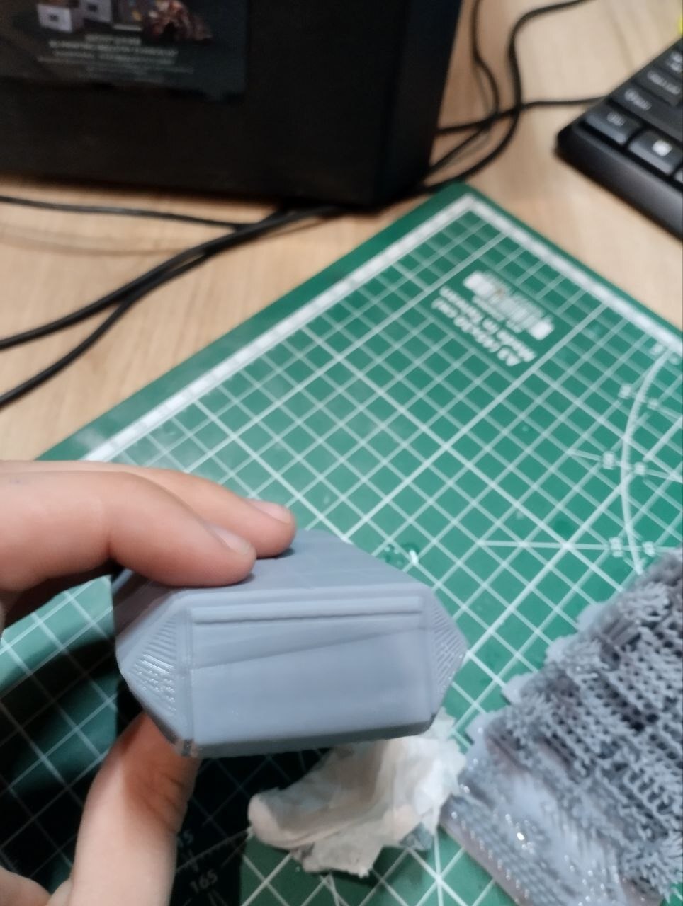 Another defect. The layers are peeling and the model is cracked in two places. What's wrong? - Problem, Stl, 3D печать, Longpost