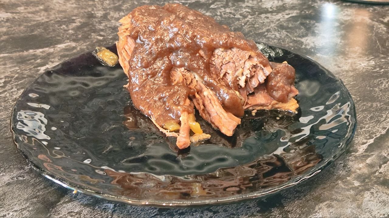 Sauerbraten - тушеная говядина с соусом из имбирного печенья. Германия - Серия Обычные блюда со всего мира, Моё, Мужская кулинария, Рецепт, Мясо, Германия, Длиннопост