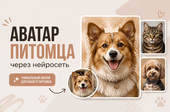 Аватар питомца через нейросеть: как ИИ создает образ кота, собаки или другого животного по фото в 2026 году