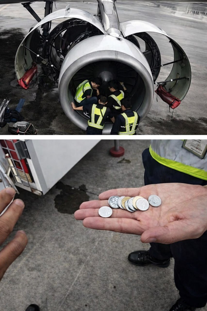 An elderly passenger on a China Southern Airlines flight threw nine coins into the plane's engine to appease the gods. - My, Crossposting, Pikabu publish bot, Rutube, Telegram, Telegram channels, Safety engineering, Airplane, Travels, Video, Longpost