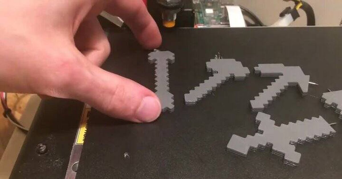 Minecraft Pins // WildRoseBuilds - 3D печать, 3D printer, Hyde, Video VK, Instructions, Video lessons, Stl, Video