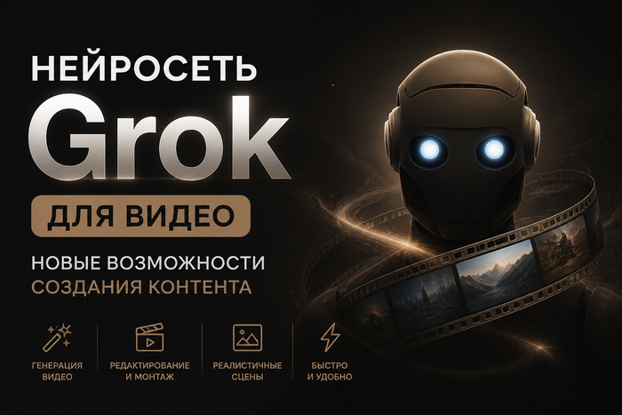 Нейросеть GROK (ГРОК) для видео: Как генерировать эффектные видео онлайн без навыков монтажа для бизнеса, соцсетей и рекламы