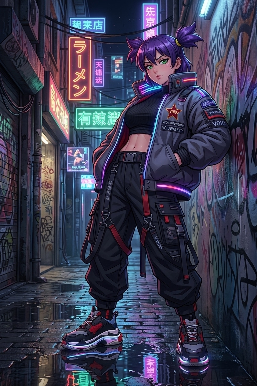 Neon fog - Endless Summer (visual novel), Lena, Art, Neural network art
