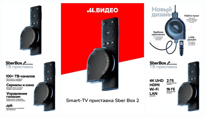Smart-TV ��������� Sber Box 2 (SBDV-00006) � ��������� ����������� �����