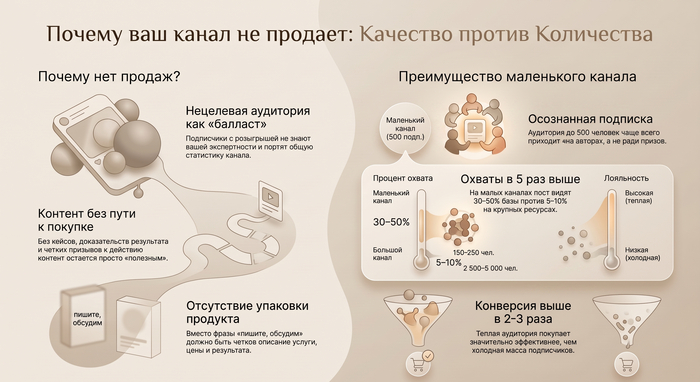 500 подписчиков приносят больше денег, чем 50 000: почему размер аудитории не равен размеру дохода