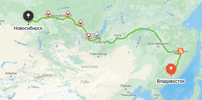 Владивосток Новосибирск: 5800 км в топливный ад