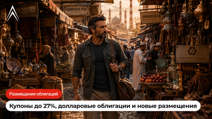 Купоны до 27%, долларовые облигации и новые размещения. Есть ли что под пассивный доход на этой неделе?