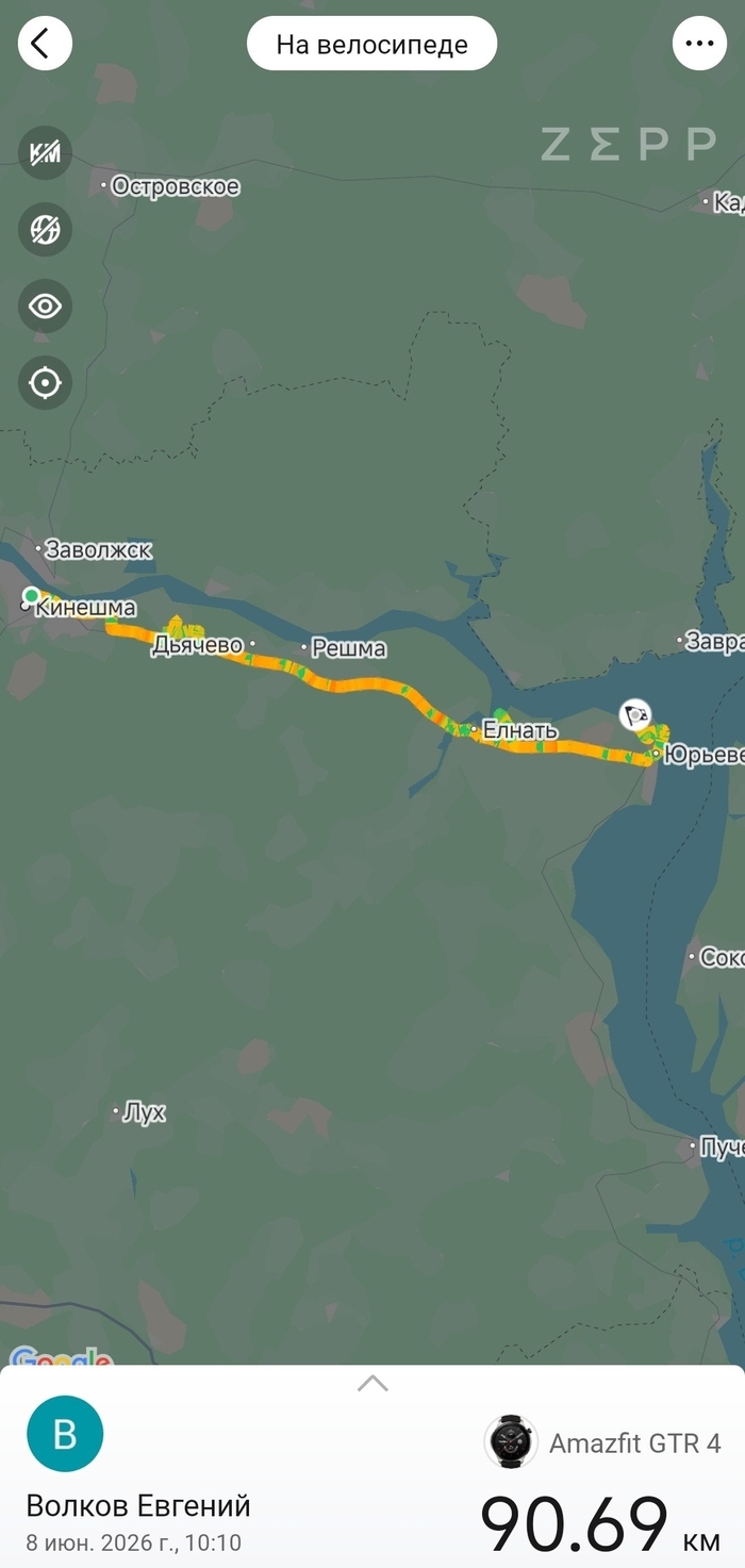 Поехал на велике от Костромы до Нижнего Новгорода вдоль Волги. День 5. Юрьевец. Волга невероятной ширины и красоты