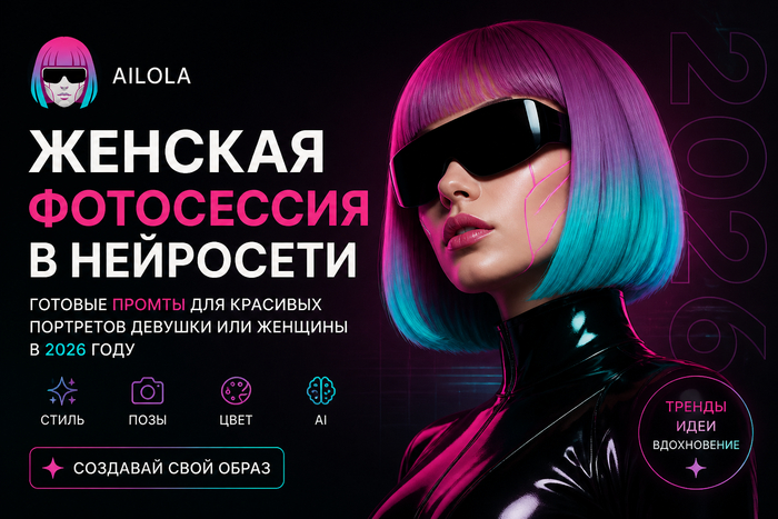 Женская фотосессия через нейросеть: как создать красивые портреты девушки или женщины в 2026 году