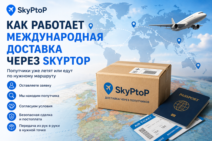 Как работает международная доставка через SkyPtoP