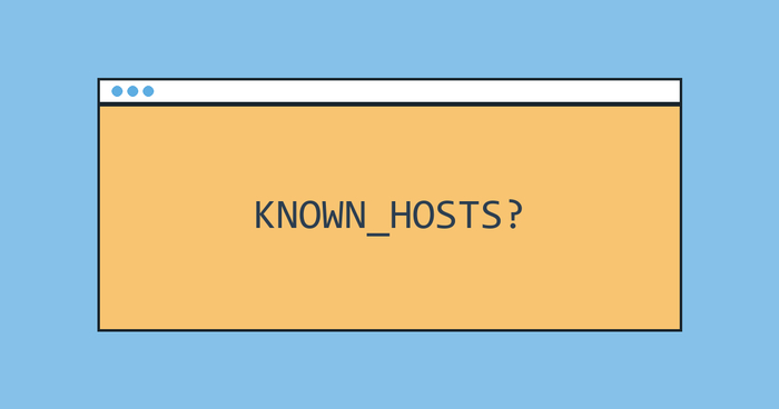 ����� ������������� �������� ������������ SSH ��� ������ known_hosts - ��� �� ���
