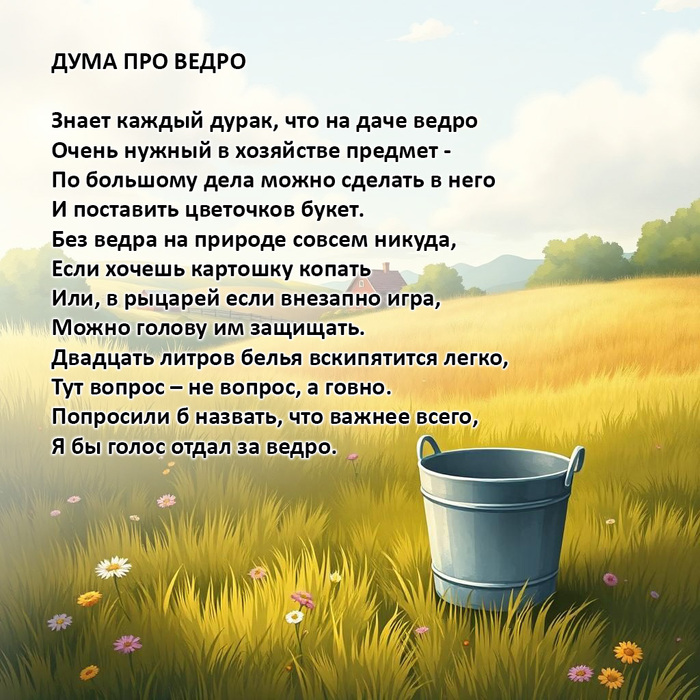 Дума про ведро