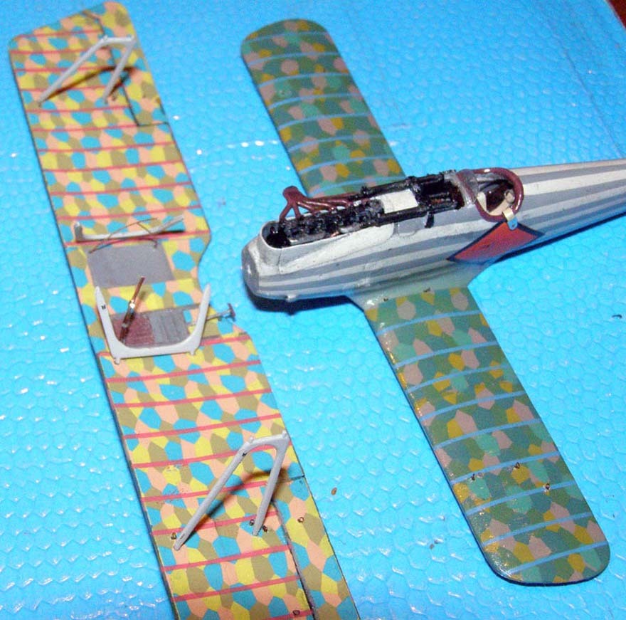 Pfalz D.IIIa – Striped - My, Aviation, Military aviation, Fighter, Aircraft modeling, Stand modeling, Scale model, Longpost