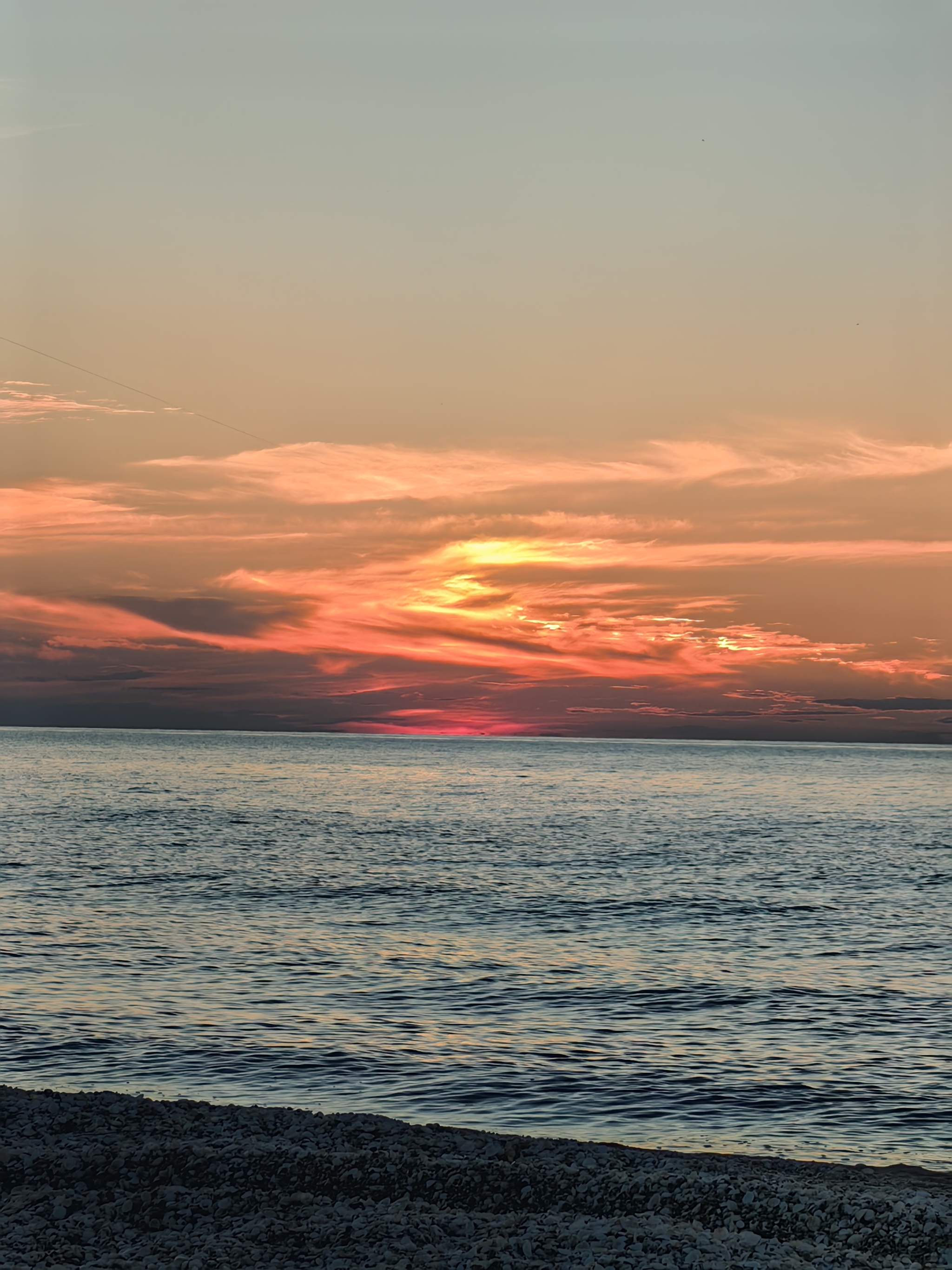 Reply to the post Show me the last photo you took just because you thought it was beautiful. - My, Images, Mobile photography, Azov sea, Sunset, Longpost