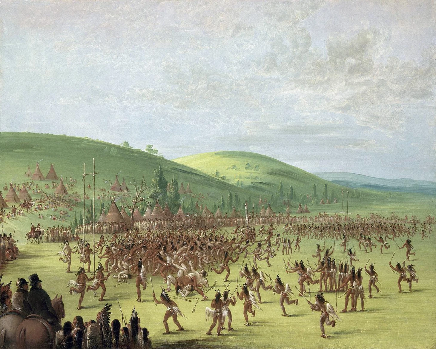 Lacrosse and stickball in art: painting, graphics - Series Lacrosse in Russia, My, Lacrosse, Painting, Art, Longpost