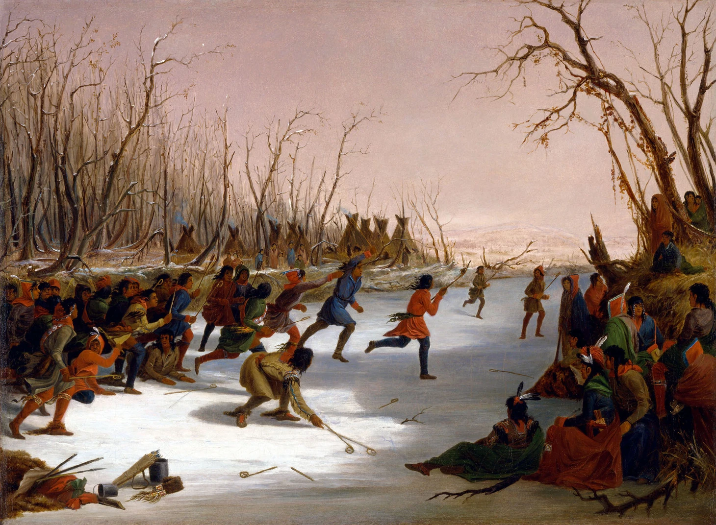 Lacrosse and stickball in art: painting, graphics - Series Lacrosse in Russia, My, Lacrosse, Painting, Art, Longpost